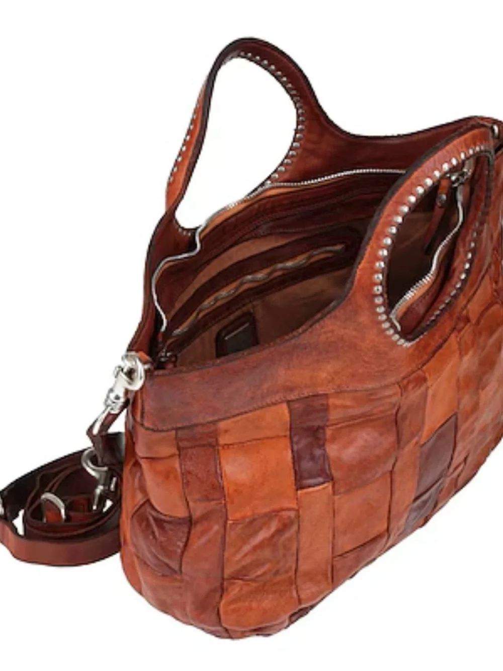 Campomaggi Shopping bag/Tote in cognac leather Edera style - Picture 2 of 10